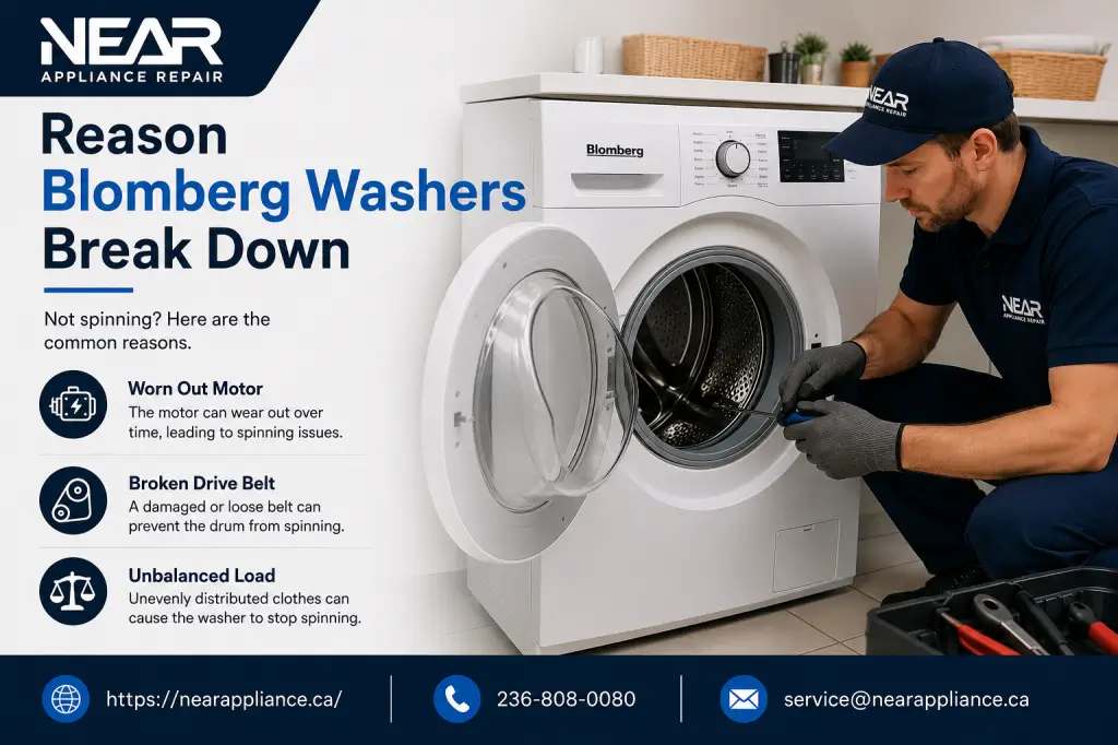 Blomberg washer not spinning