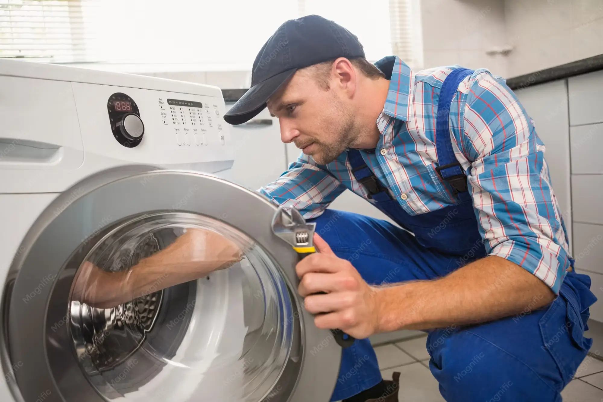 how to reset Blomberg washing machine
